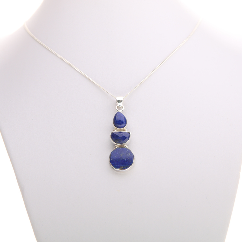 Zilveren hanger Lapis Lazuli - 6