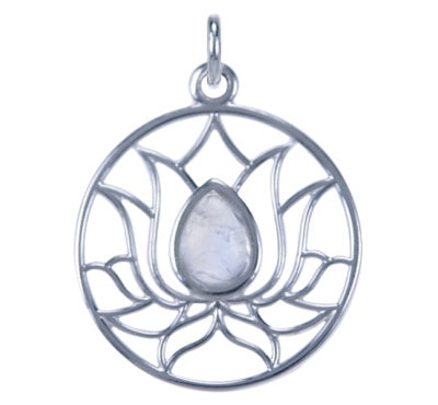 Symbool Hanger Lotus met Maansteen - 4
