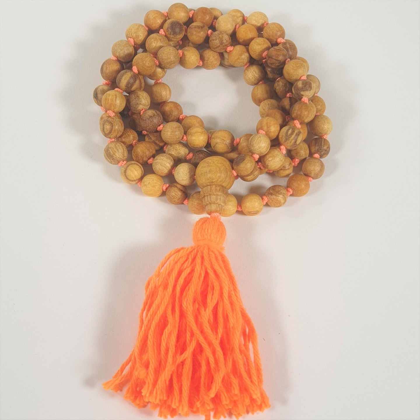Palo Santo mala met Guru kraal + knoopjes