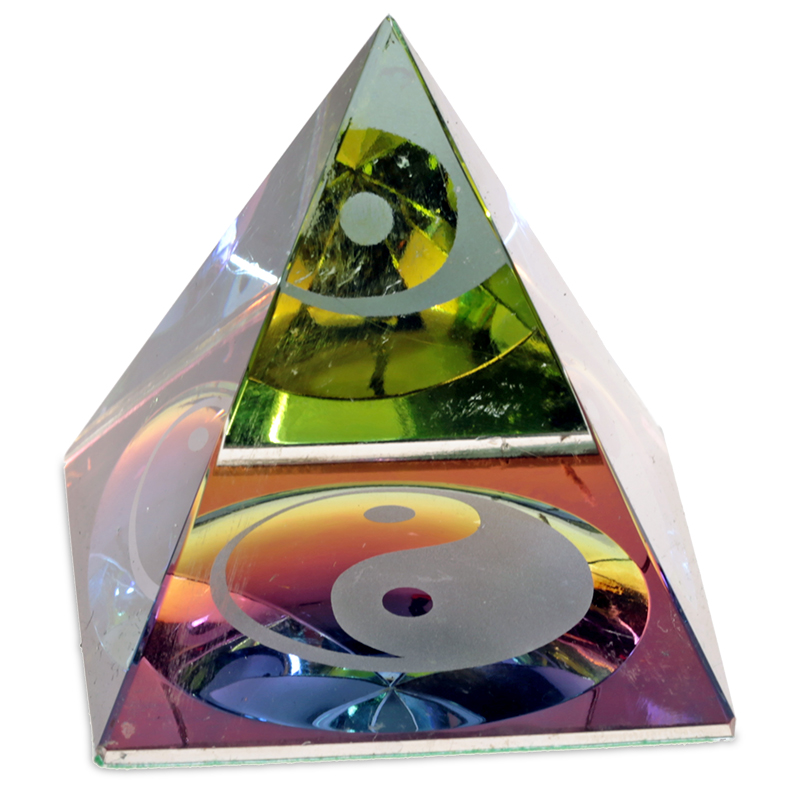 Kristal Piramide Yin Yang