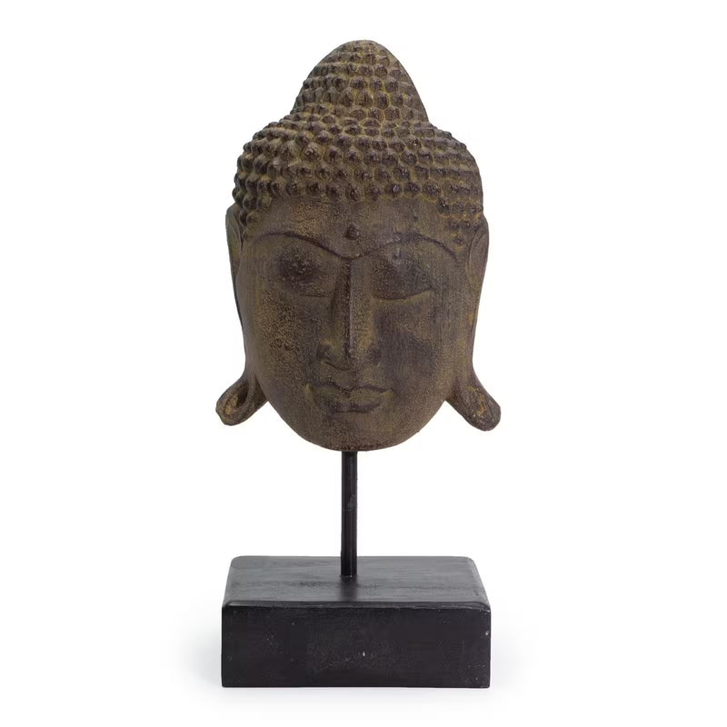 Boeddha Hoofd op standaard Groot