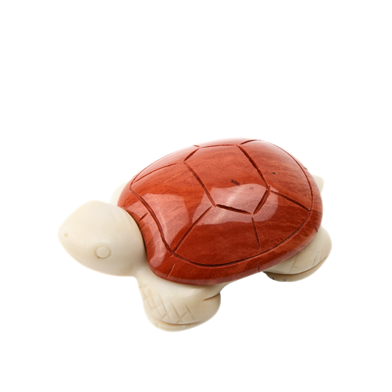 Jaspis Rood met Jade Ivory Schildpad - 1