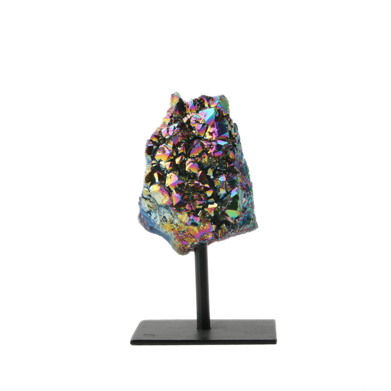 Titanium Amethist op standaard - 1