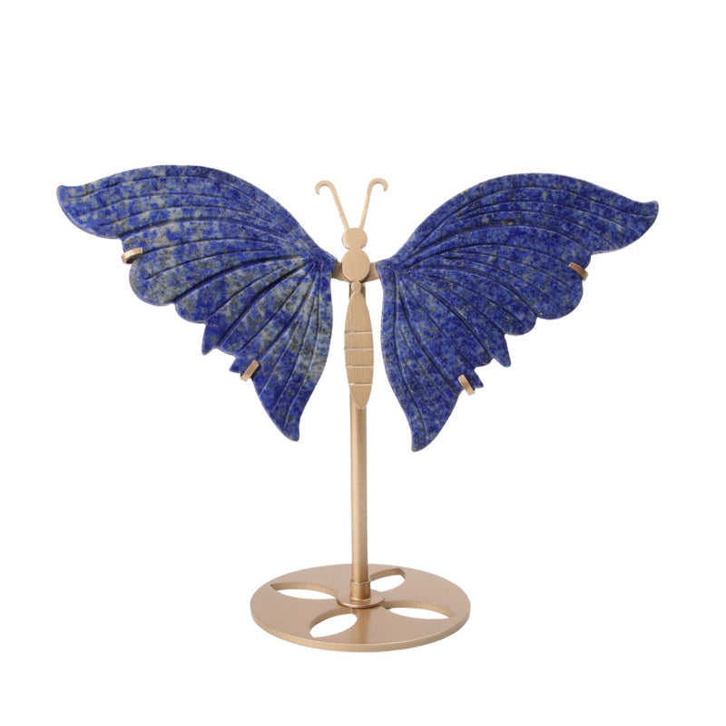 Vlinder Lapis Lazuli op standaard