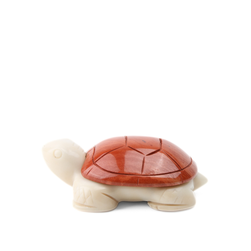 Jaspis Rood met Jade Ivory Schildpad - 1