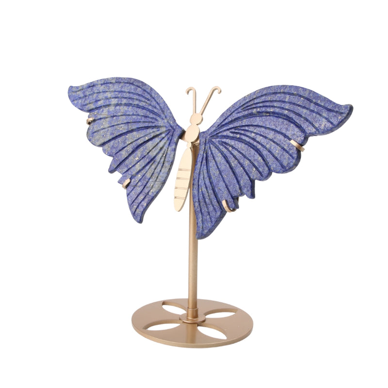 Vlinder Lapis Lazuli op standaard