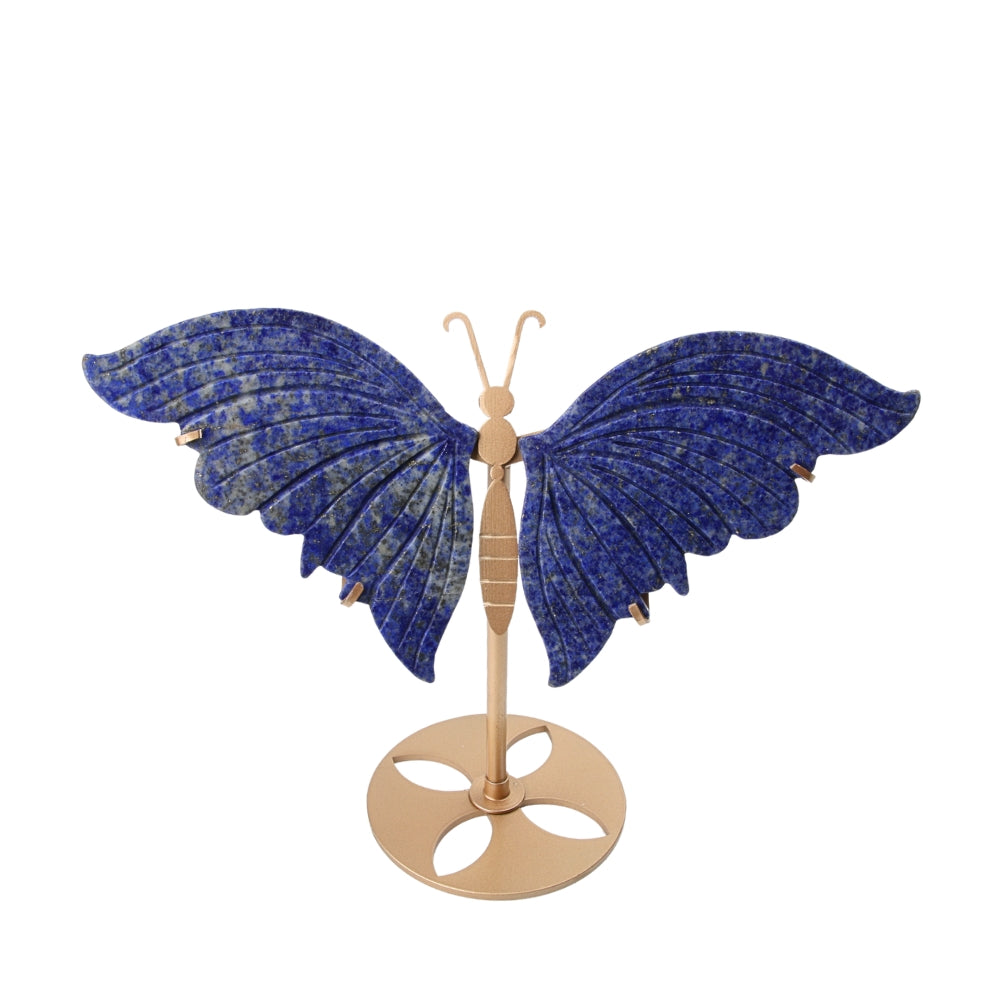 Vlinder Lapis Lazuli op standaard