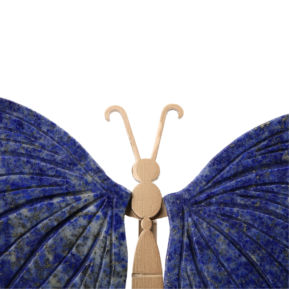 Vlinder Lapis Lazuli op standaard