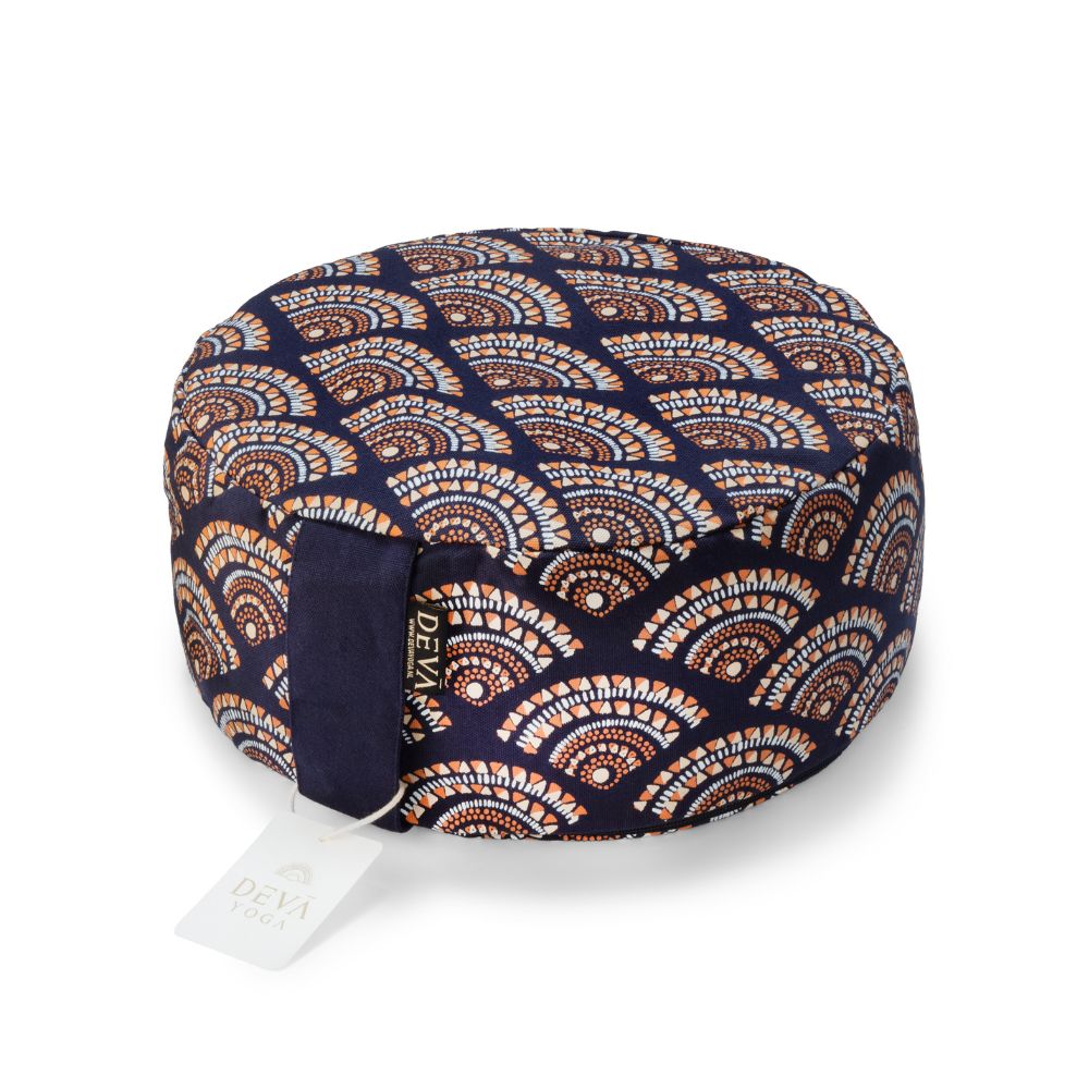 Deva Yoga - Meditatiekussen bio katoen - Blue Wave