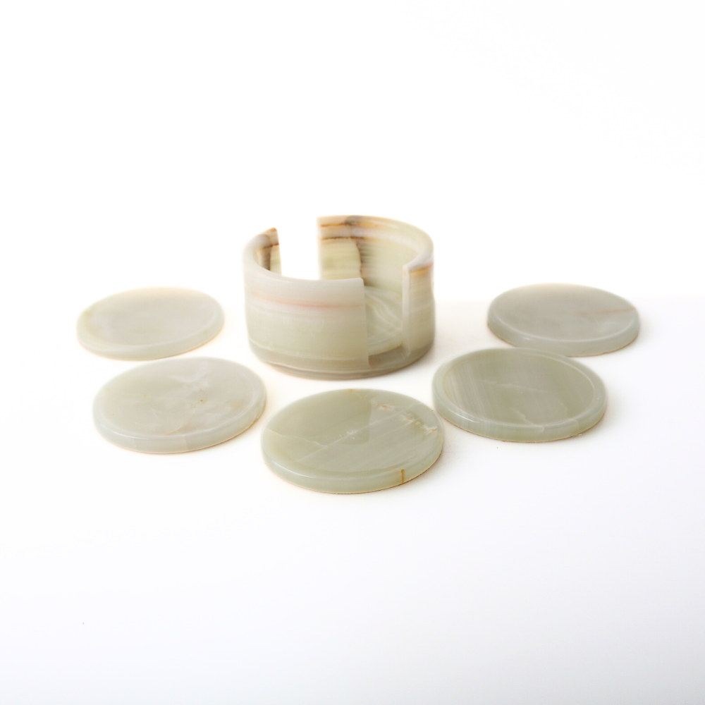 Aragoniet onderzetter set