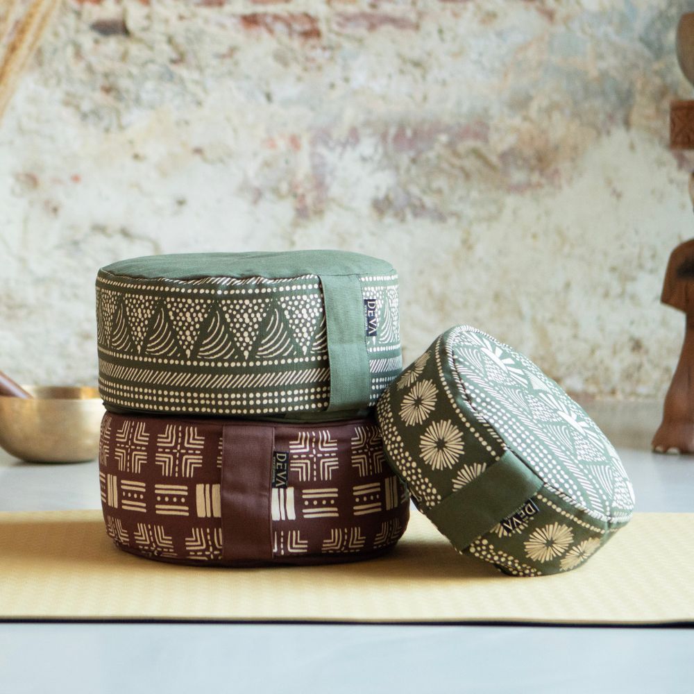 Deva Yoga - Meditatiekussen bio katoen - Sienna Tribe