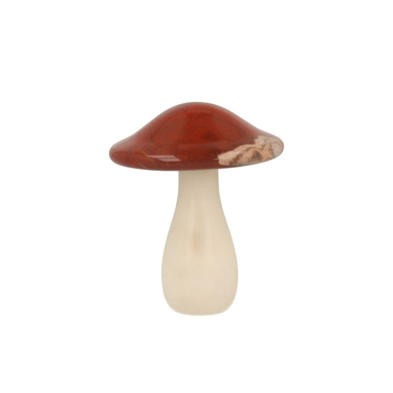 Jaspis Rood met Jade Ivory Paddenstoel - 8