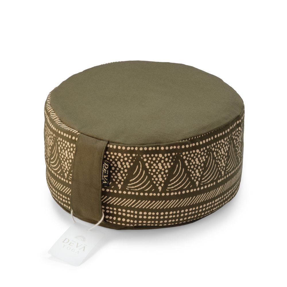 Deva Yoga - Meditatiekussen bio katoen - Olive Sun