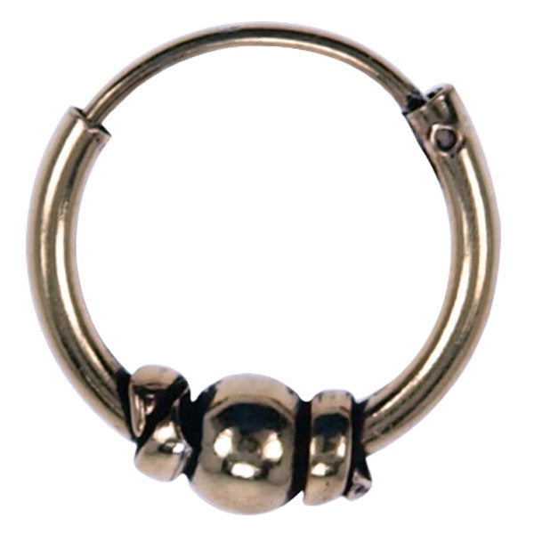 Zilveren oorbellen Bali stijl Gold Plated