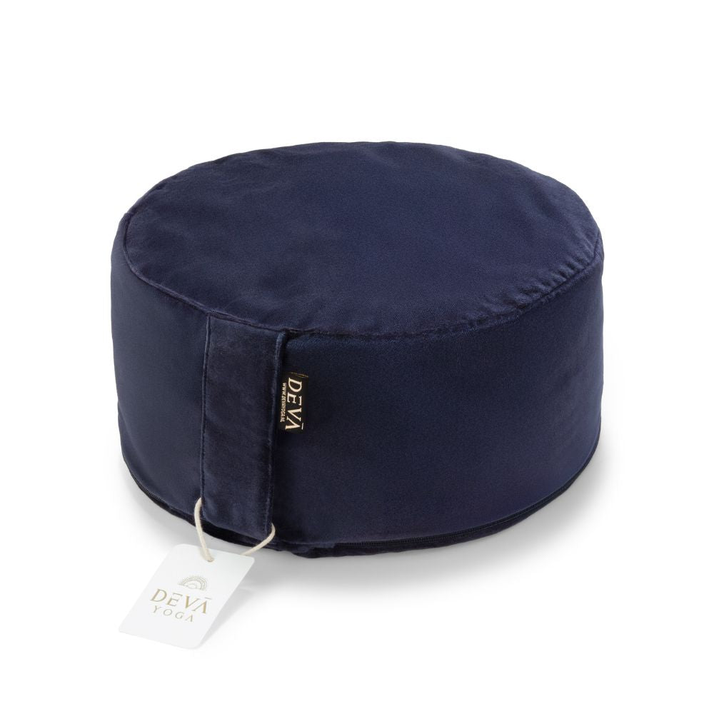 Deva Yoga - Meditatiekussen velvet - Dark Blue
