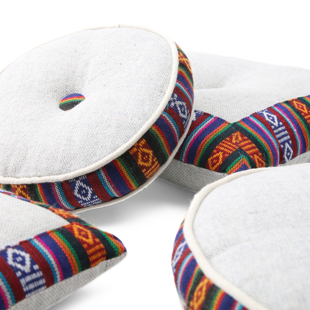 Klankschaalkussen Nepal rond M