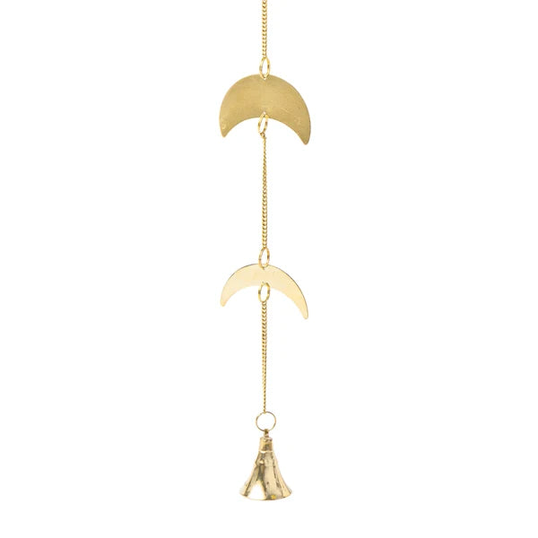 Raamdecoratie maanfasen met bel