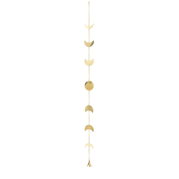 Raamdecoratie maanfasen met bel