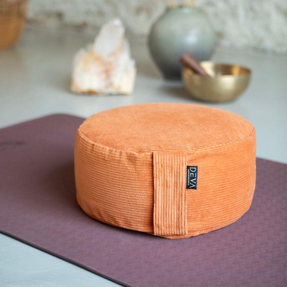 Deva Yoga - Meditatiekussen rib katoen - Terra