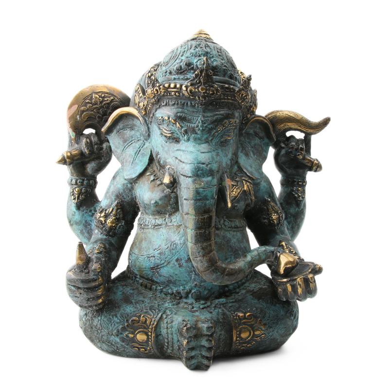 Ganesha Messing Patina Large