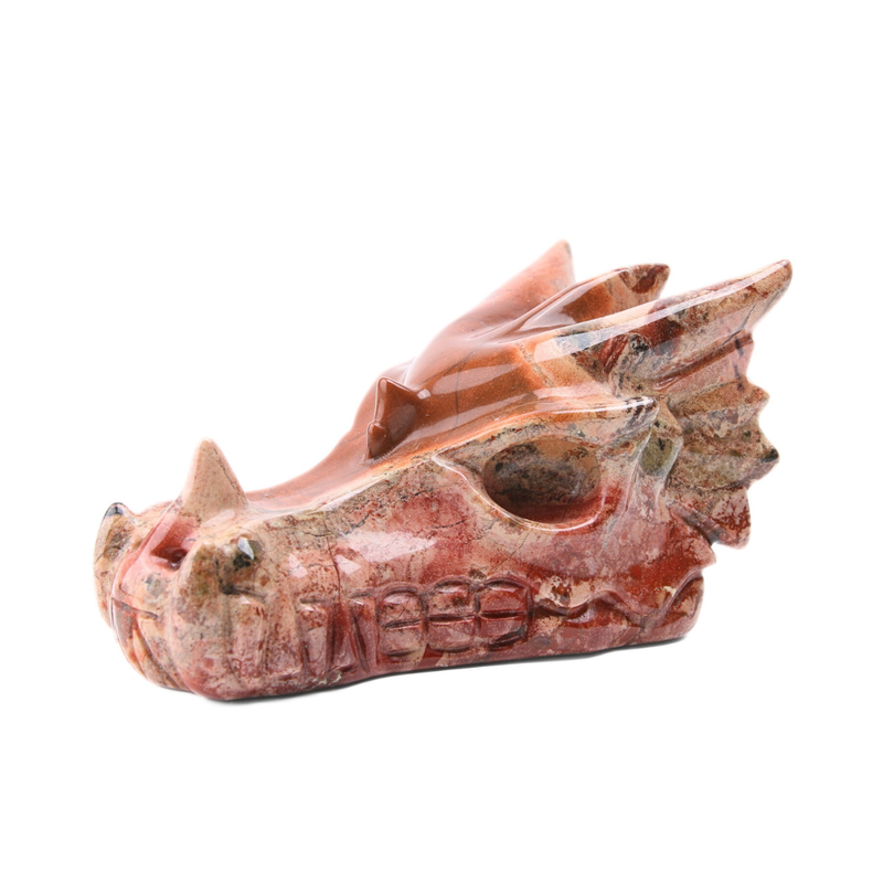 Rode Jaspis Drakenskull - 1