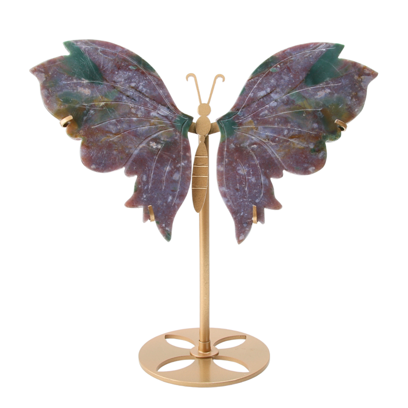 Vlinder Oceaan Jaspis op standaard