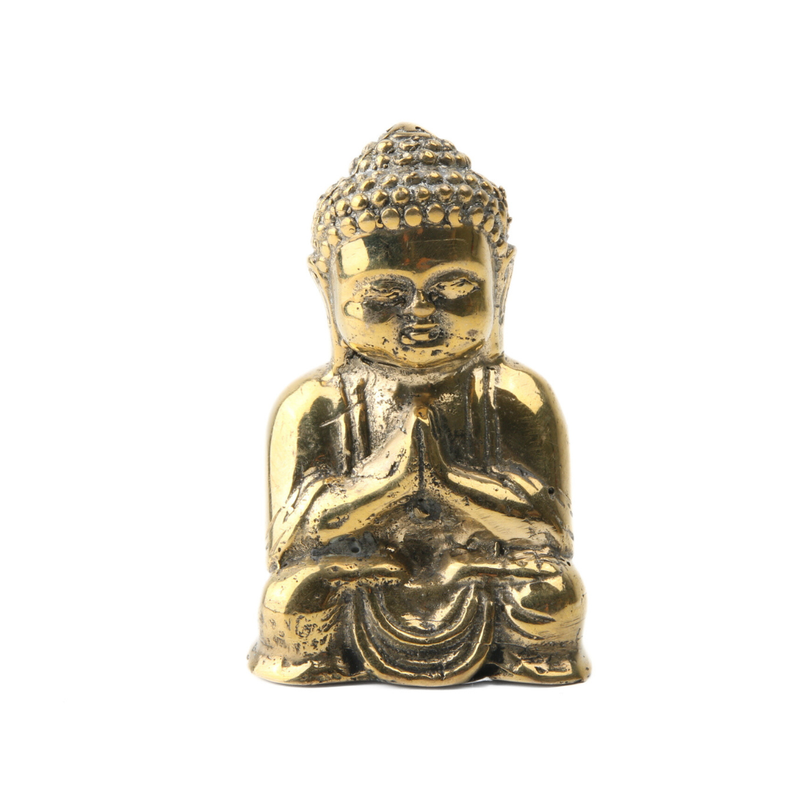 Boeddha Namaskara Mudra Gold Plated