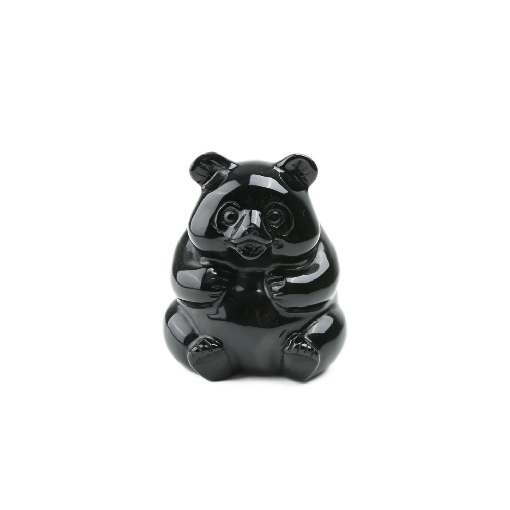 Panda Zwarte Obsidiaan