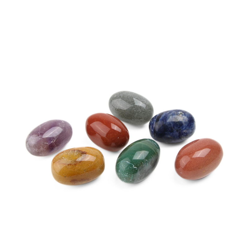 7 chakra Lingam set