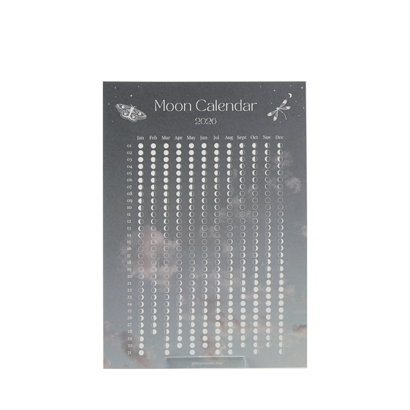 Maankalender 2026 postkaart - A6