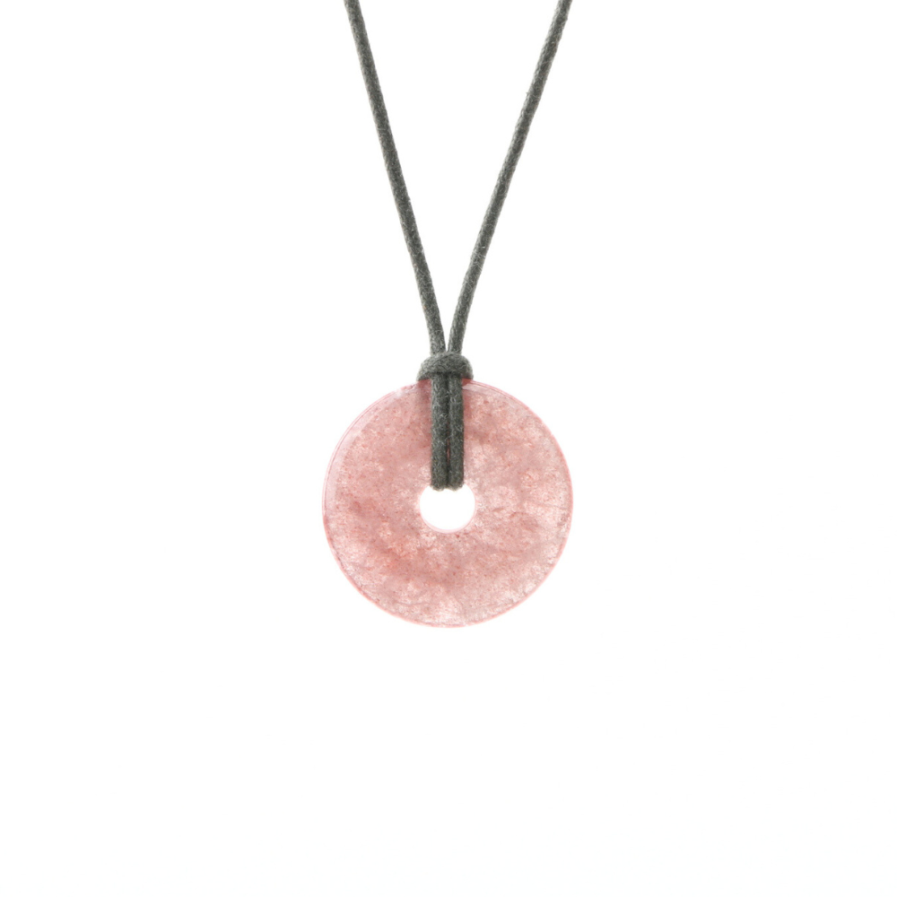 Rode Aventurijn donut hanger