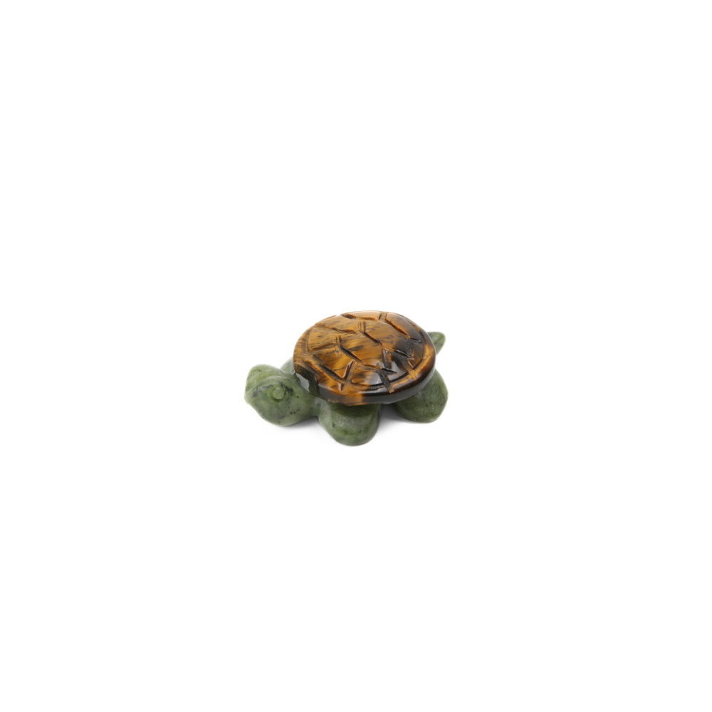 Tijgeroog met Jaspis Groen Schildpadje