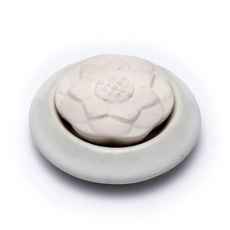 Geursteen lotus met witte basis