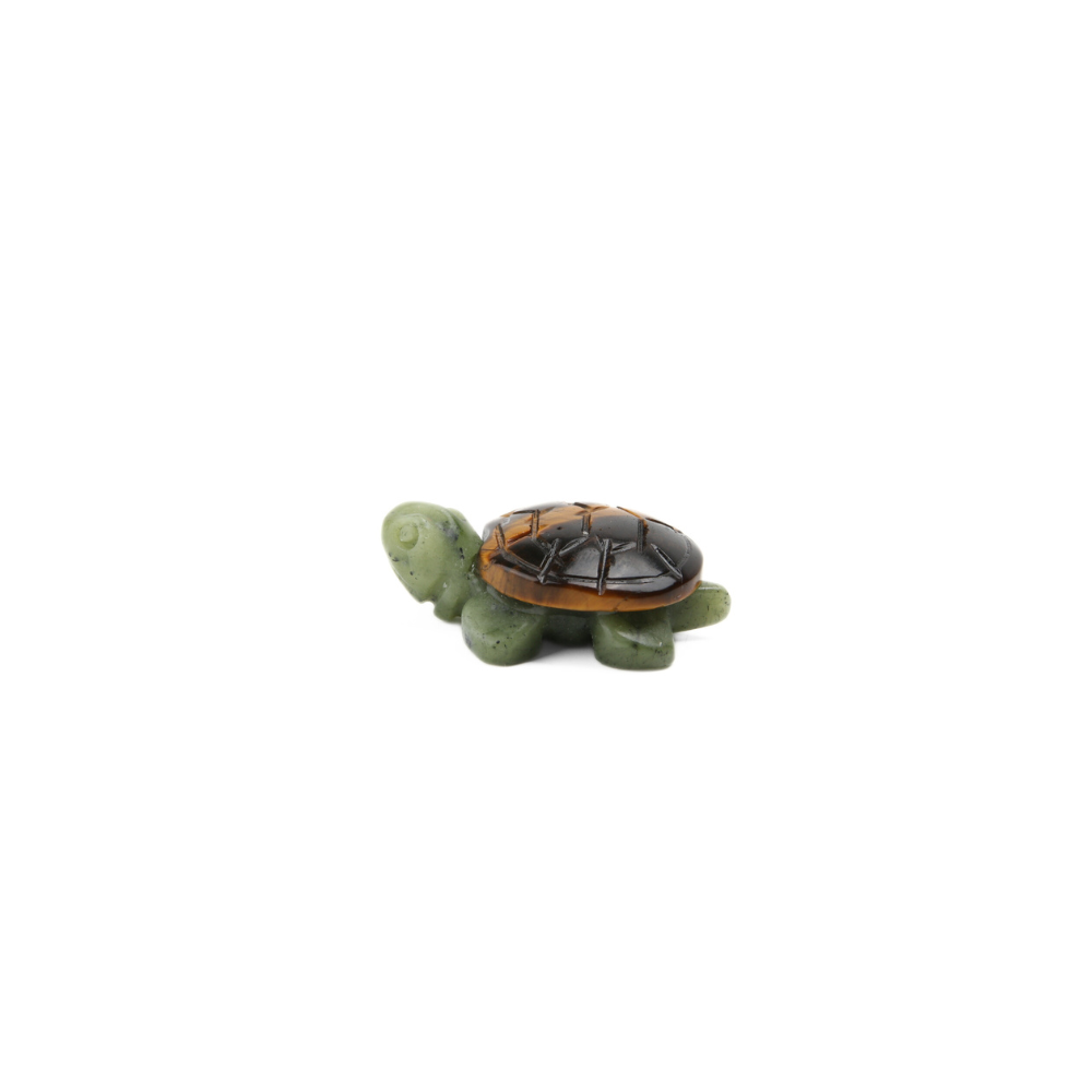Tijgeroog met Jaspis Groen Schildpadje