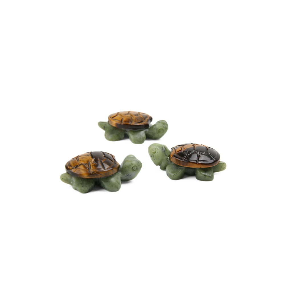 Tijgeroog met Jaspis Groen Schildpadje