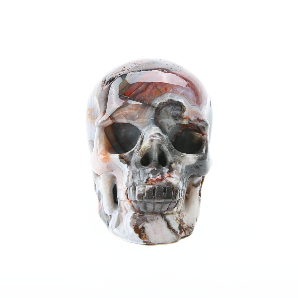 Agaat Crazy Lace Skull - 2