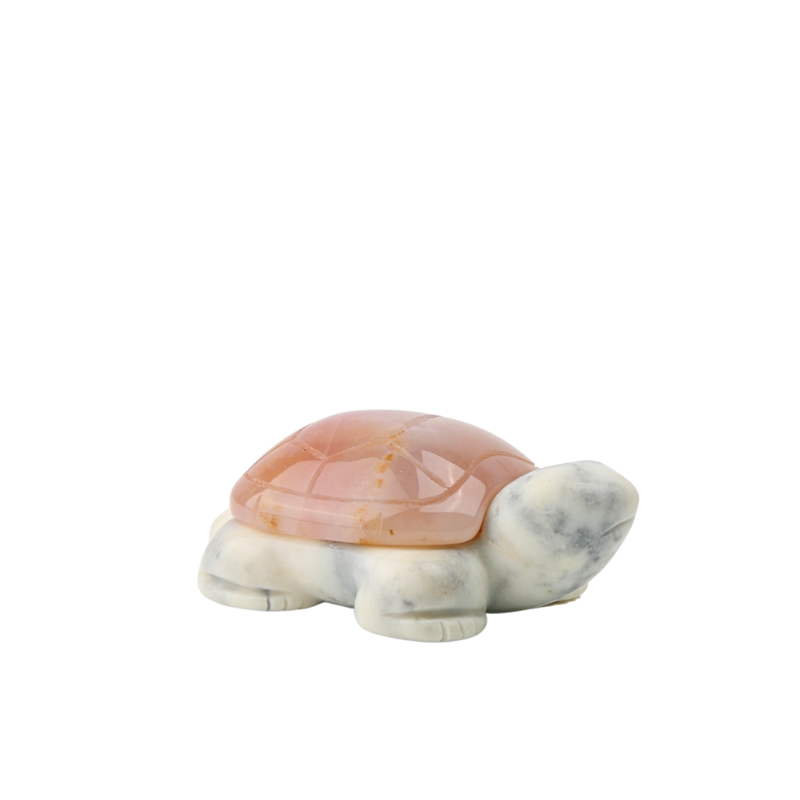 Chalcedoon Jaspis met Jade Ivory Schildpad - 2