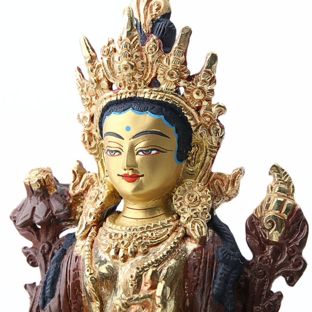 Tara Messing met Gold Plated Gezicht