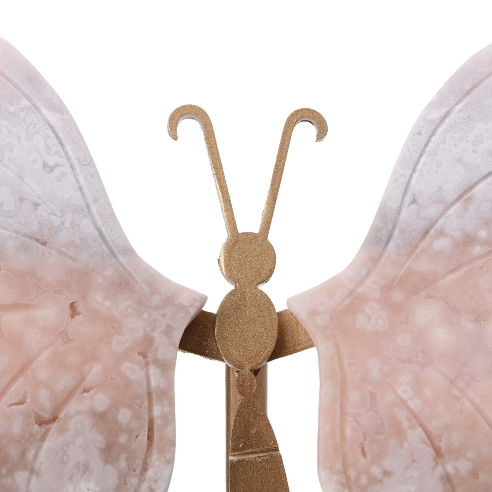 Vlinder Roze Amethist op standaard