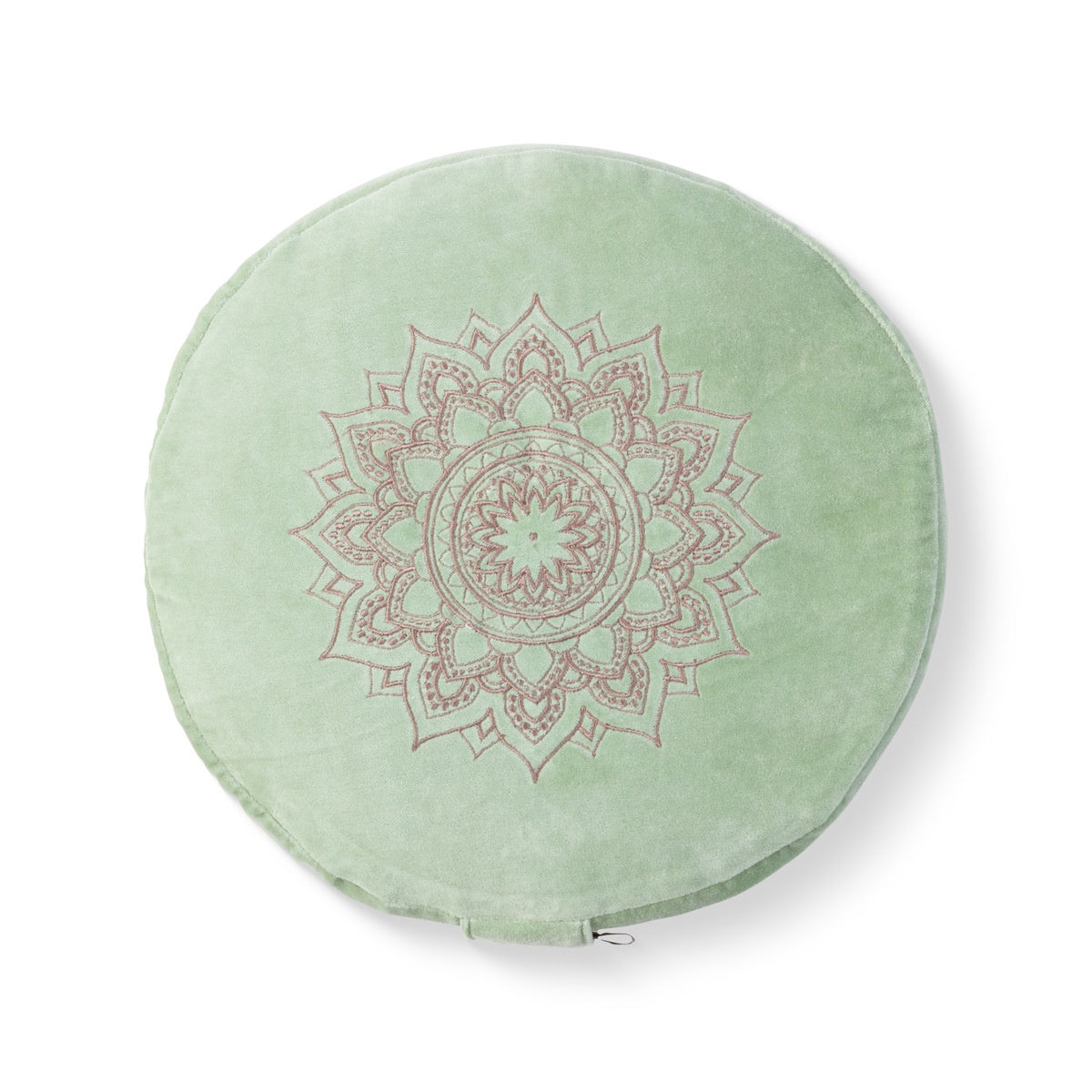 Deva Yoga - Meditatiekussen velvet - Light Green Mandala