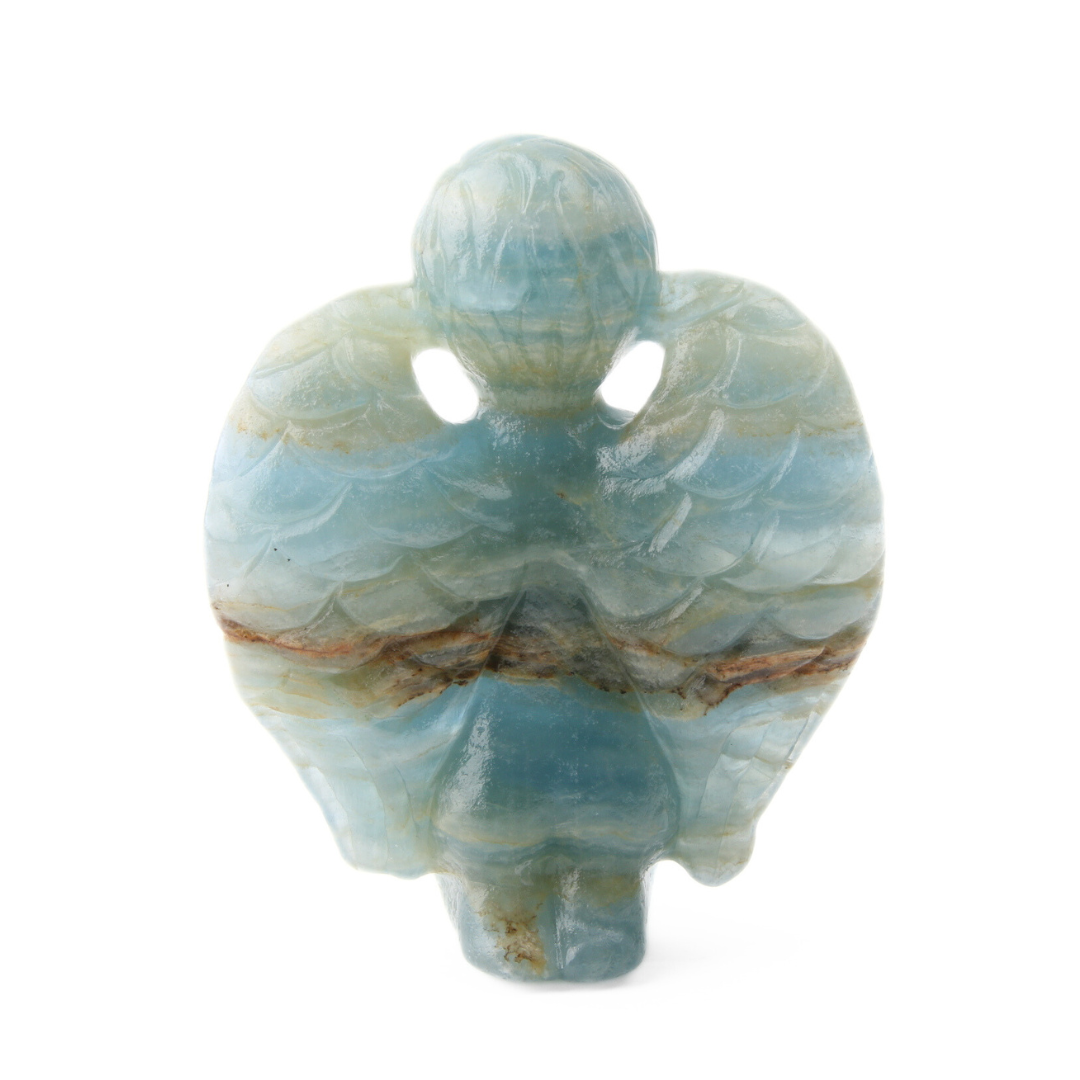 Blauwe onyx engel biddend