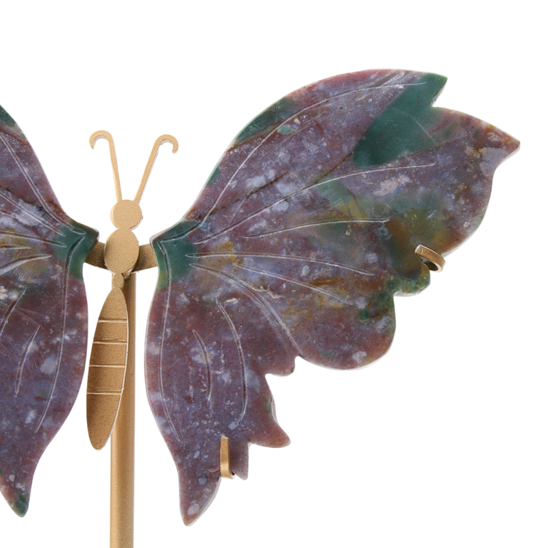 Vlinder Oceaan Jaspis op standaard