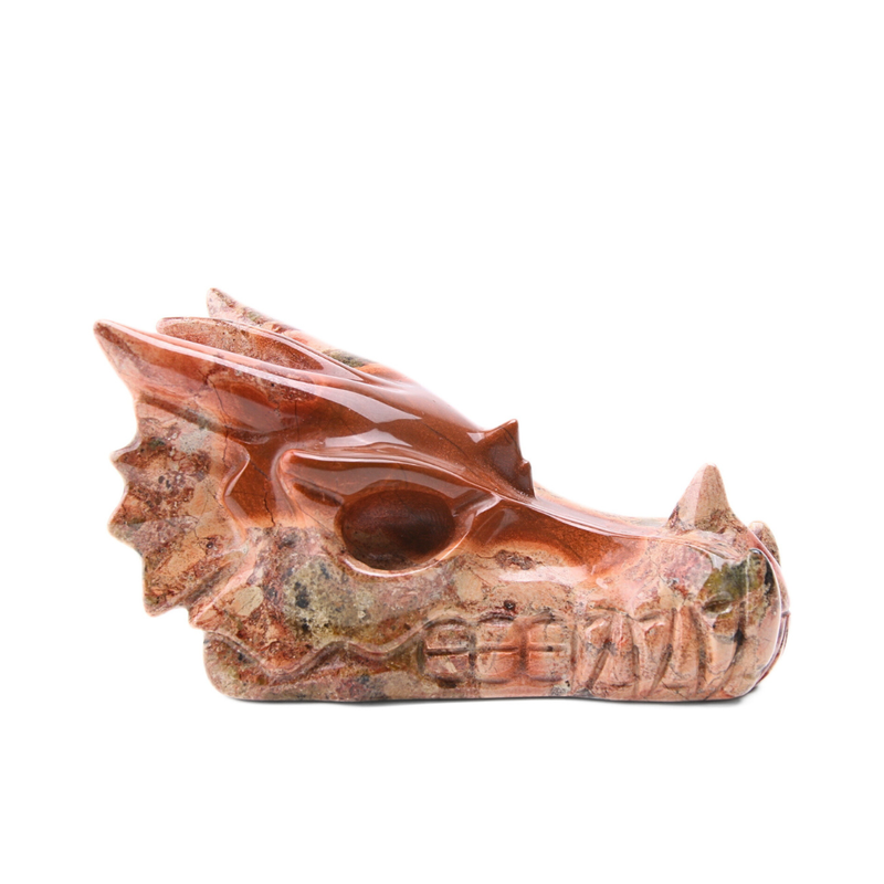 Rode Jaspis Drakenskull - 1
