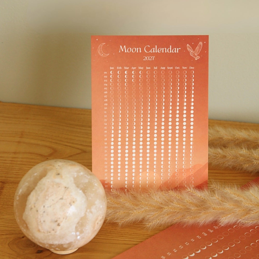 Maankalender 2027 postkaart - A6