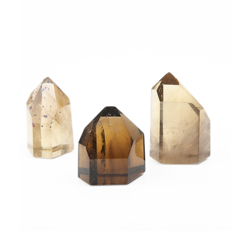 Set Citrien Punten met hematiet - 2