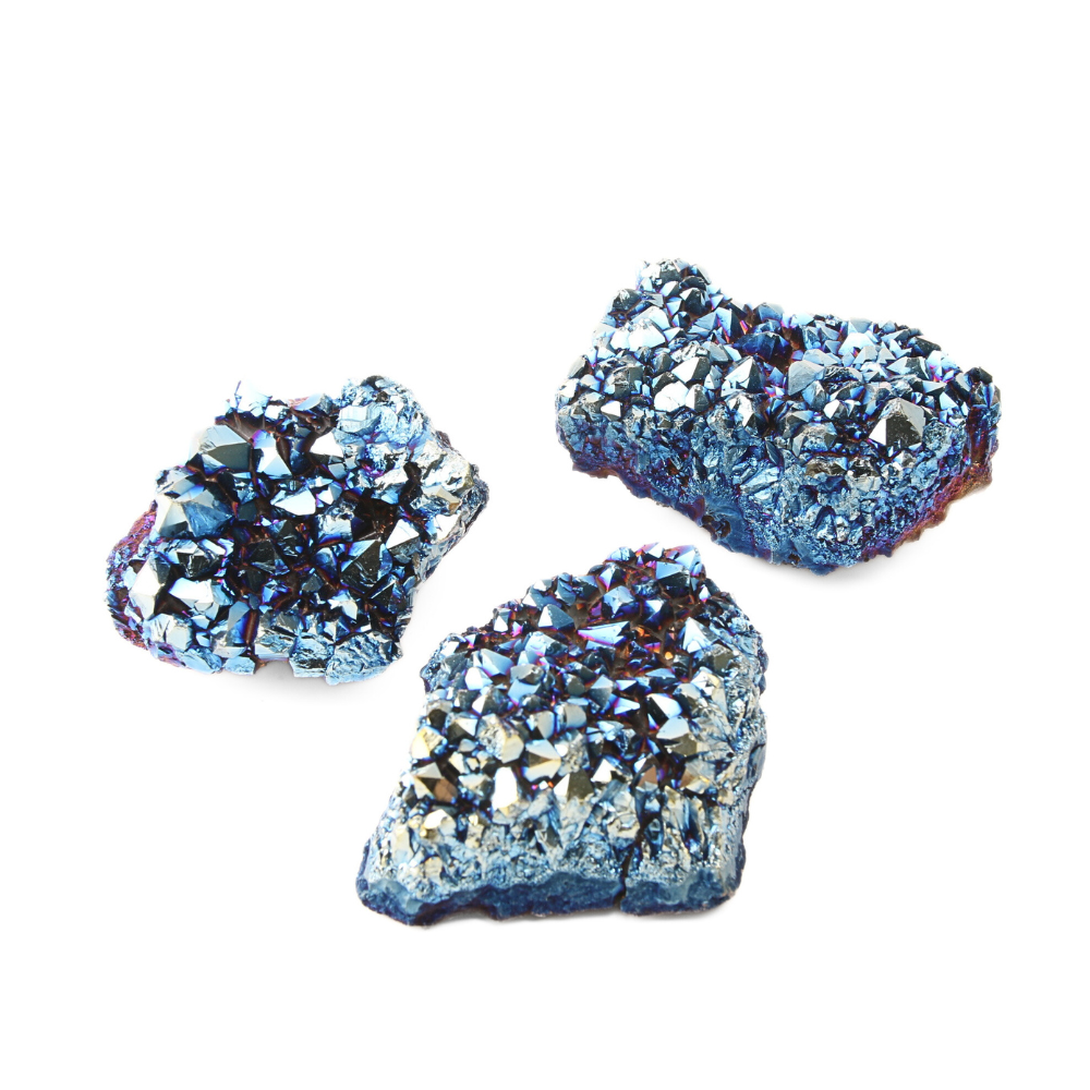 Titanium Aura Amethist Ruw Set - 1