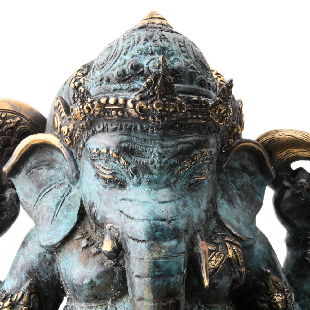 Ganesha Messing Patina Large