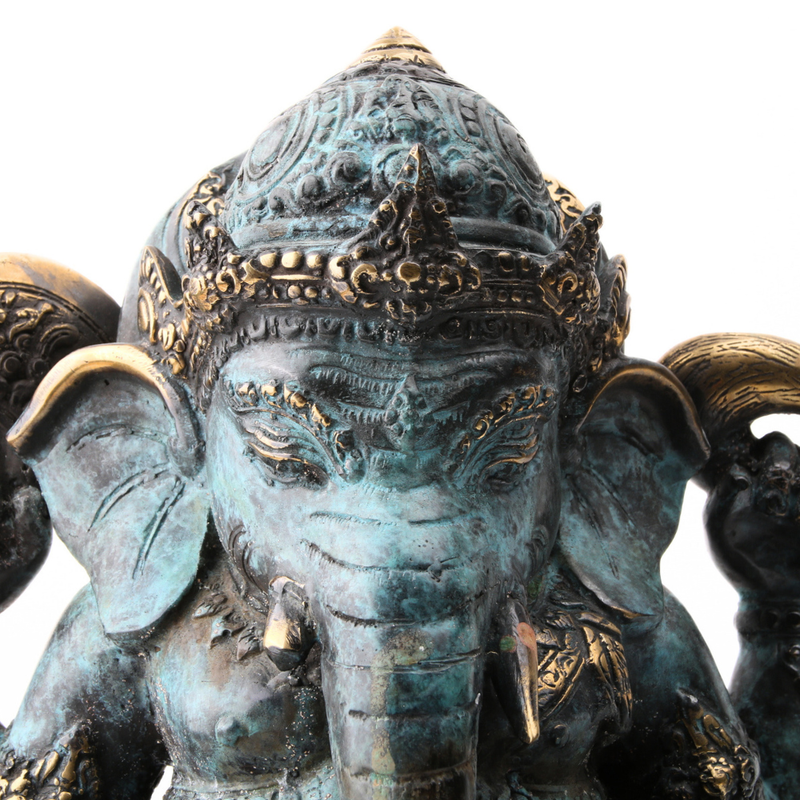 Ganesha Messing Patina Large