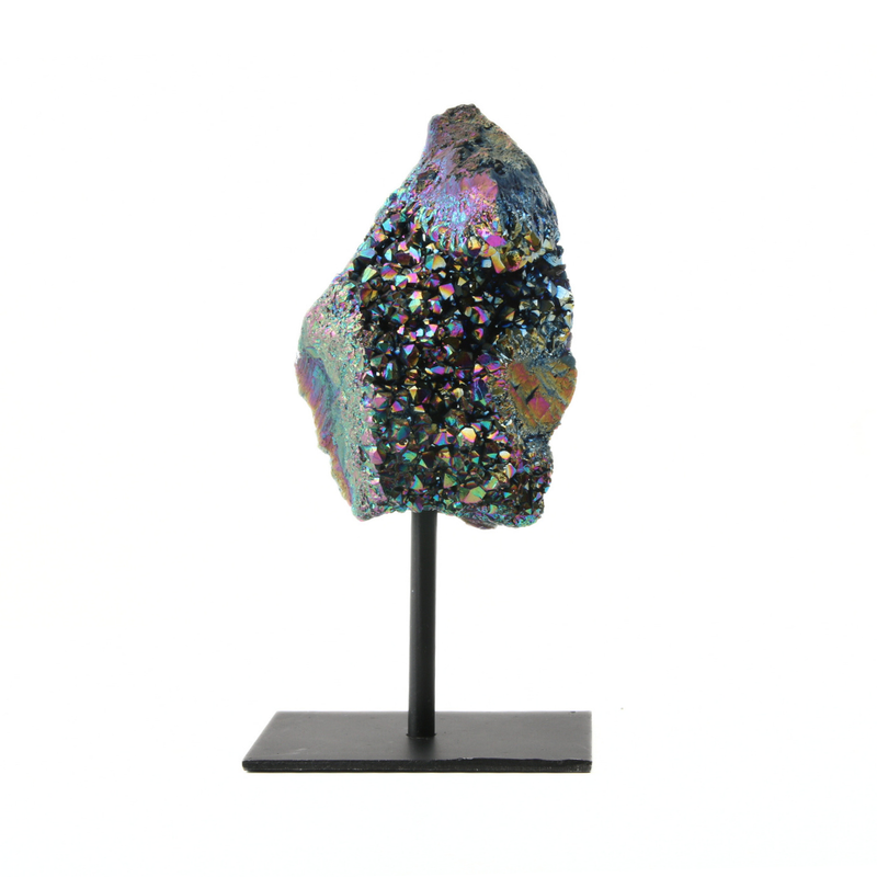 Titanium Amethist op standaard - 3