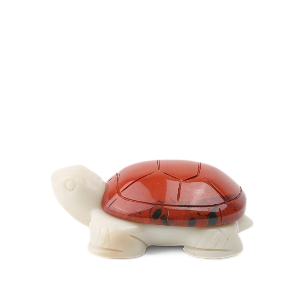 Jaspis Rood met Jade Ivory Schildpad - 3
